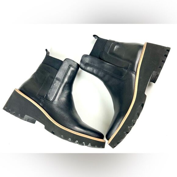 Vaneli  Mariel Black Napa Leather Ankle Boots - Picture 6 of 13